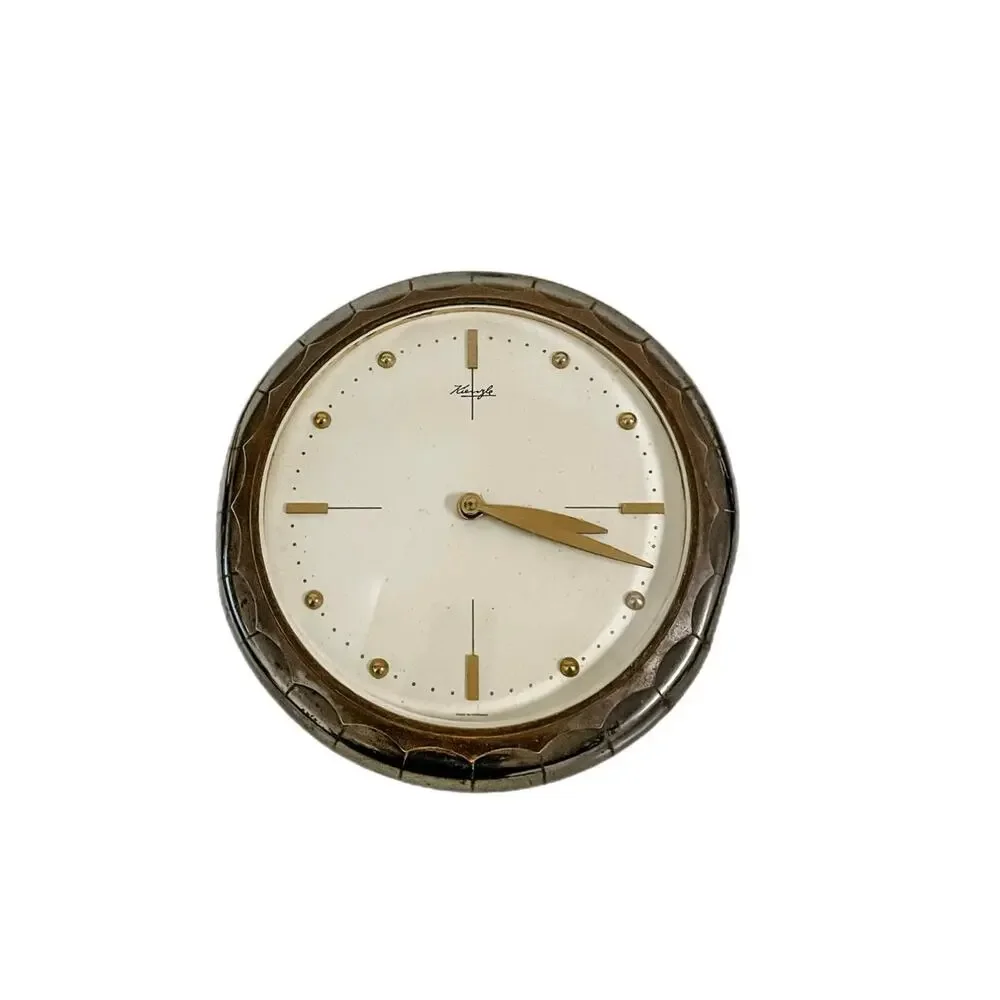 Vintage Kienzle 8-Day 5 Rubis Mid-Century Dresser/Desk Clock Made in Germany
